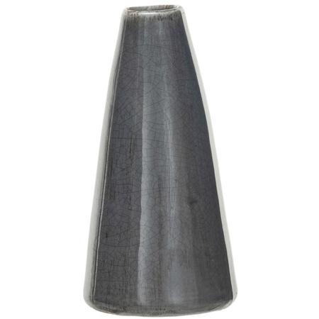 Crackle Glaze Bud Vase Grey