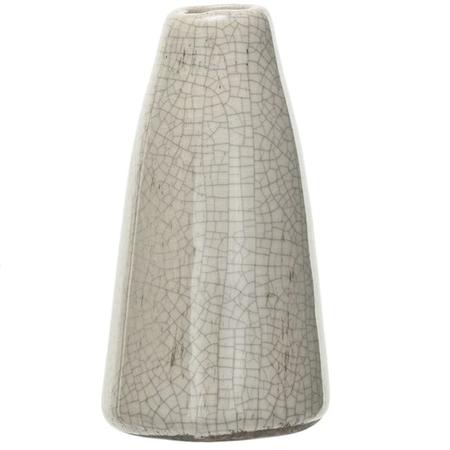 Crackle Glaze Bud Vase Ivory