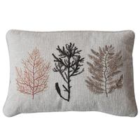 Embroidered Lumbar Pillow