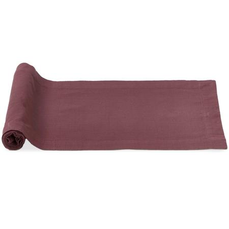 Threads Slub-Weave Table Runner Plum