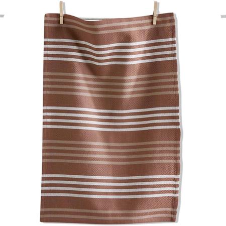 Basket Weave Kitchen Towel Ochre