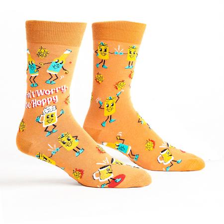 Men's Crew Socks Don't Worry Be Hoppy