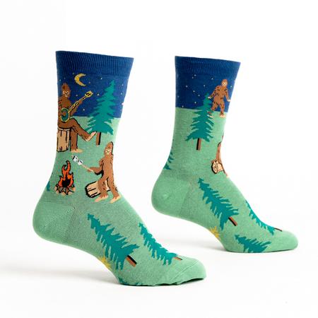 Women's Crew Socks Sasquatch Campout