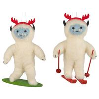 Downhill Yeti Ornaments