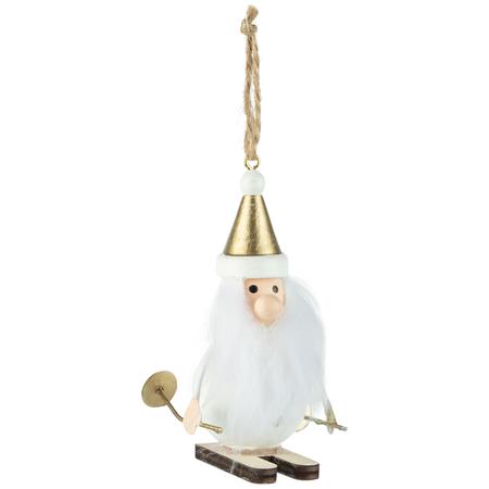 Skiing Gnome Ornament 3.5