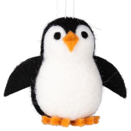 Penguin Felt Ornament 2.5