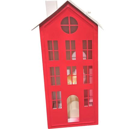 Red House Candle Lantern Large