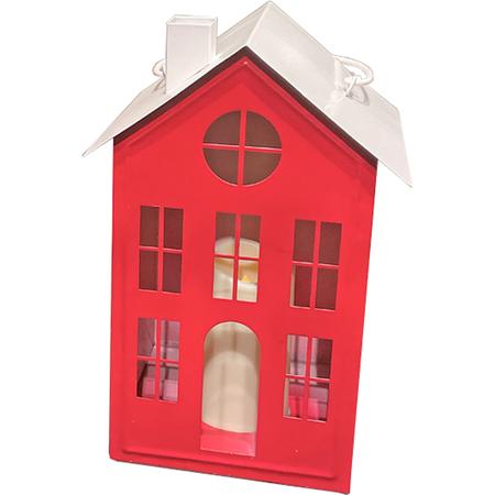 Red House Candle Lantern Small