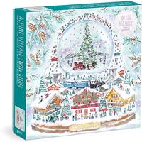 Alpine Village Snow Globe Foil Puzzle