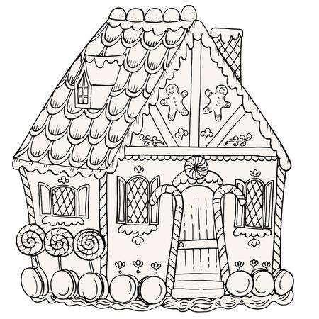 Gingerbread House Paper Coloring Placemats Set/12