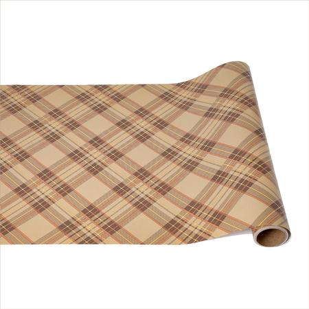 Autumn Plaid Paper Table Runner 25'