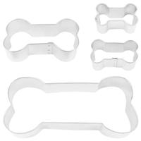 Dog Bone Cookie Cutters Set/4