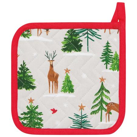 Santa's Reindeer Potholder