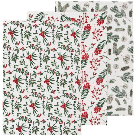 Winterberry Kitchen Towels Set/3