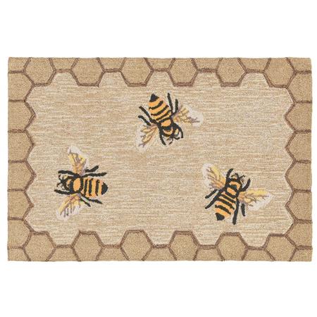 Front Porch Large Rug/Doormat Honeycomb