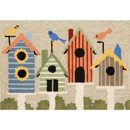 Front Porch Large Rug/Doormat Birdhouses