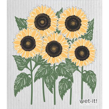 Swedish Dishcloth Sunflower Field