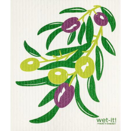 Swedish Dishcloth Olive Branch