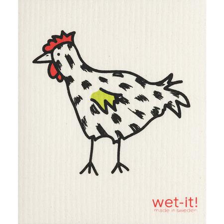 Swedish Dishcloth Painted Chicken