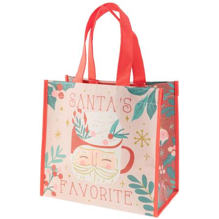 Santa's Favorite Reusable Recycled Gift Bag Large