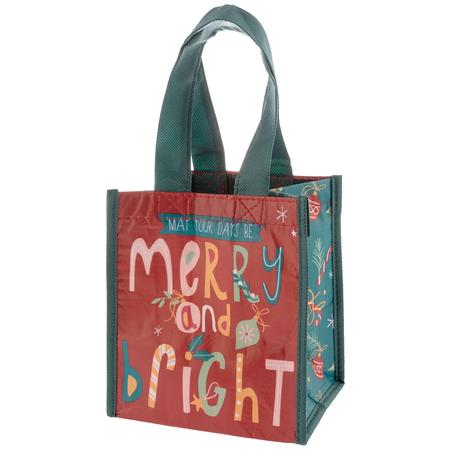 Merry & Bright Reusable Recycled Gift Bag Medium