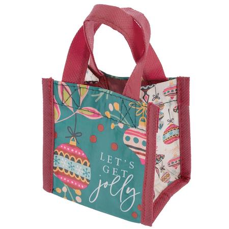 Let's Get Jolly Reusable Recycled Gift Bag Small