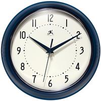 Retro Wall Clock Navy Blue