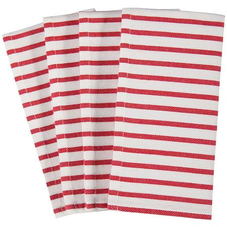 Hampton Stripe Napkins Set/4 Cherry