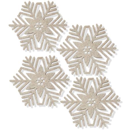 Snowflake Coasters Set/4