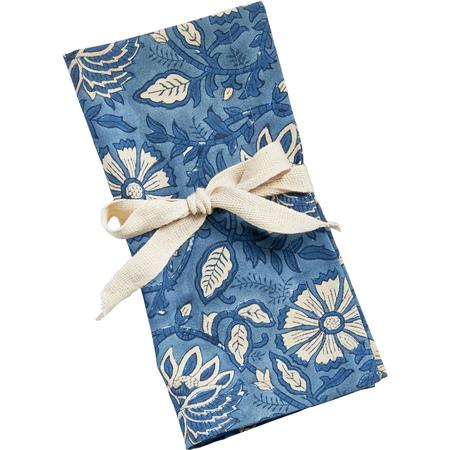 Block Print Floral Napkin