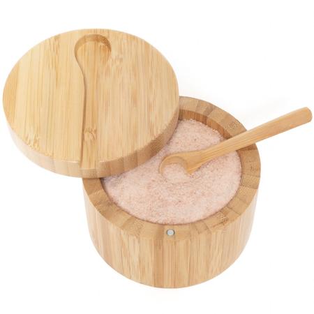 Bamboo Salt Box w/Spoon