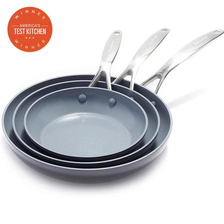 GreenPan Valencia Pro 3-pc. Frypan Set