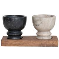 Marble Bowls w/Tray