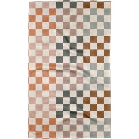 Geometry Microfiber Kitchen Autumn Checkers