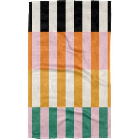 Geometry Microfiber Kitchen Towel Stacked Stripes