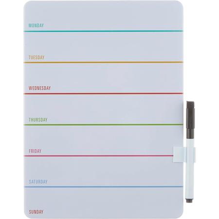 Magnetic Weekly Dry-Erase Board