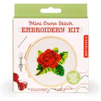 Mini Cross Stitch Embroidery Kit Rose