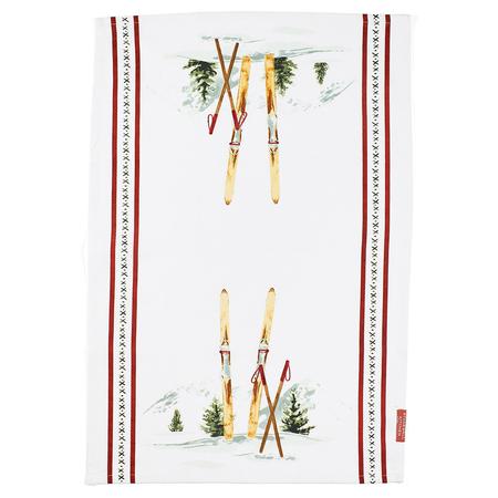 Winter Skis Kitchen Towel