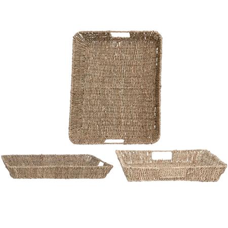 Woven Seagrass Tray Large