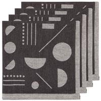 Domino Jaquard Napkins Set/4