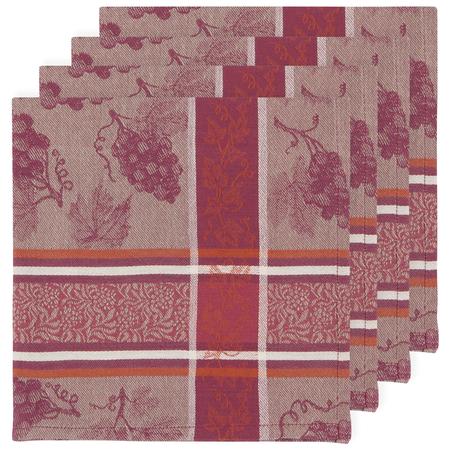 Grapes Jacquard Napkins Set/4