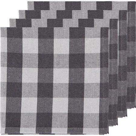 Buffalo Check Napkins Set/4 Grey