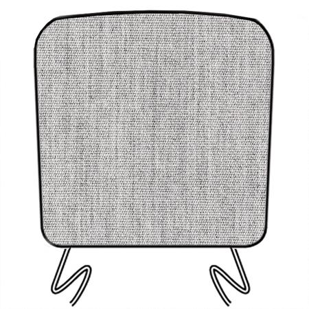 Outdoor Chair Pad Canvas Granite