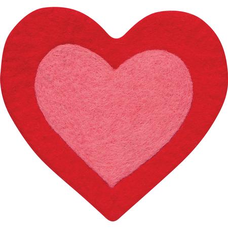 Heart Wool Trivet