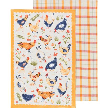 Free Range KItchen Towels Set/2