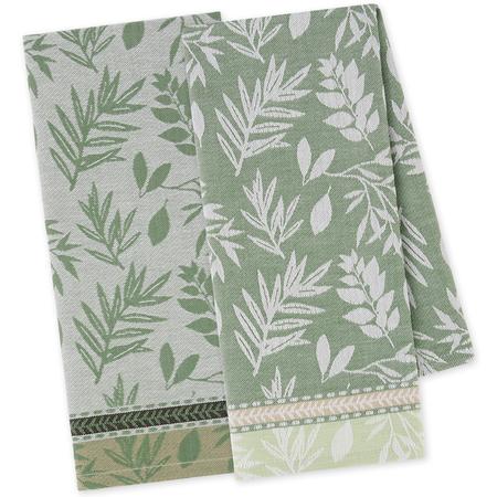 Garden Greens Jacquard Kitchen Towels