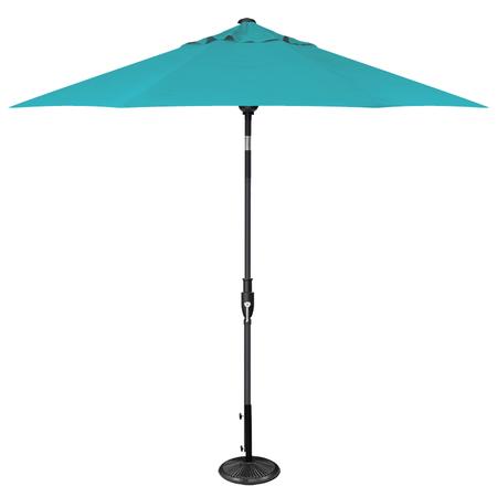 9' Glide-Tilt Patio Umbrella Aqua