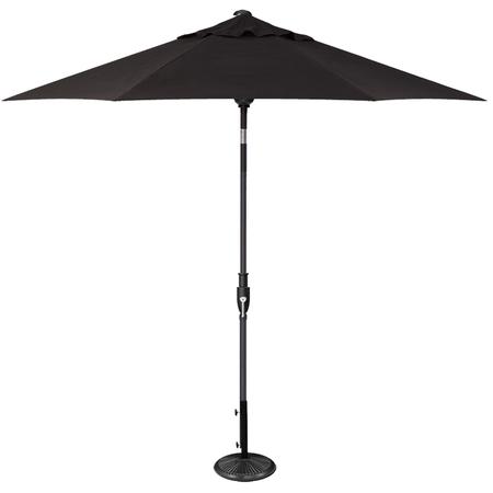 9' Glide-Tilt Patio Umbrella Black