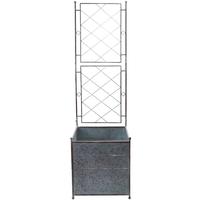 Galvanized Planter &Trellis Small