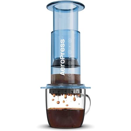 AeroPress Clear Coffee/Espresso Maker Blue